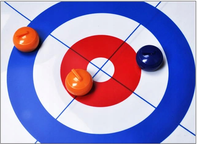 Stół mata mini tor curling gra towarzyska Nazwa mini tor curling