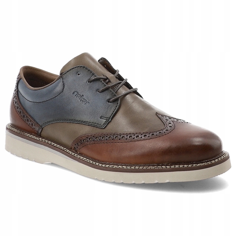 Vícebarevné polobotky Rieker Stylová pánská obuv