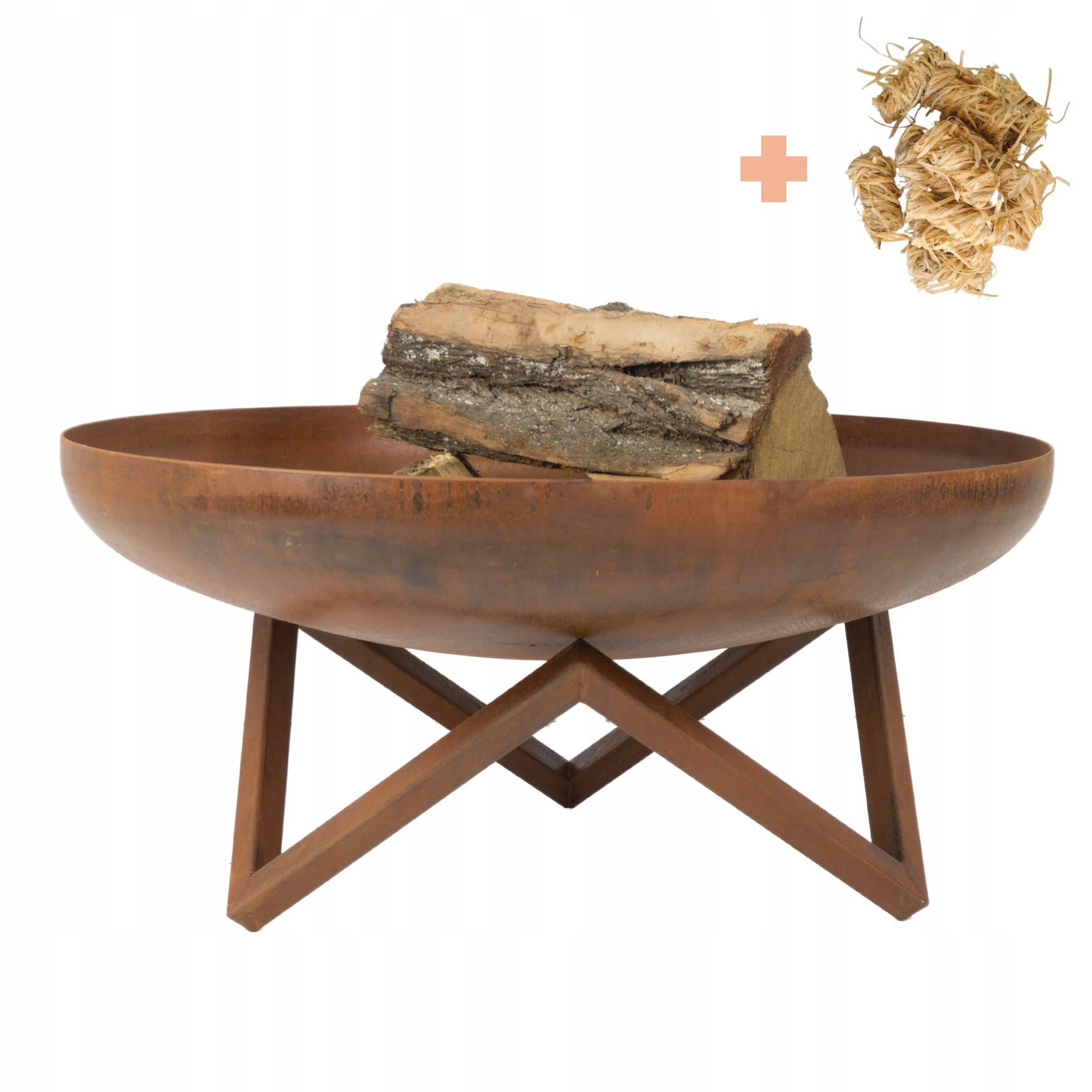 Zahradní ohniště Corten Deep 80 cm Grill Ohniště Ocel 3 mm Dárek