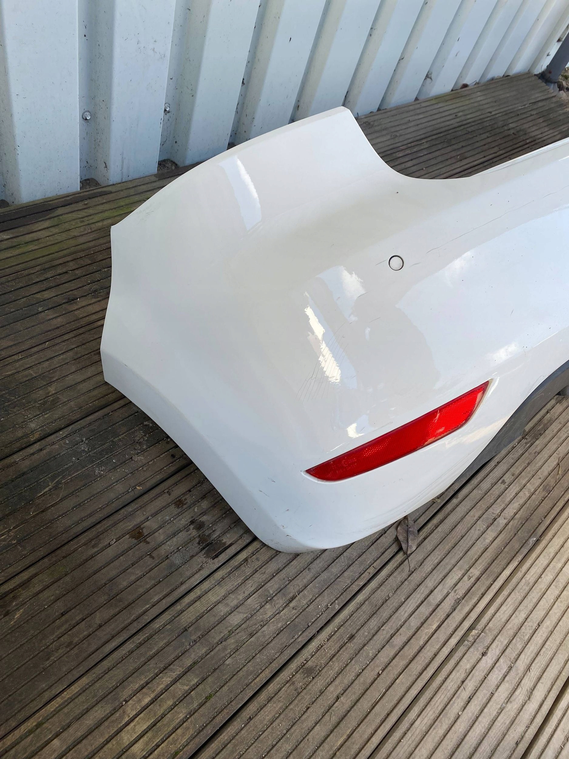 VW GOLF VI HB 5D complete bumper rear part rear PDC LB9A BIALY