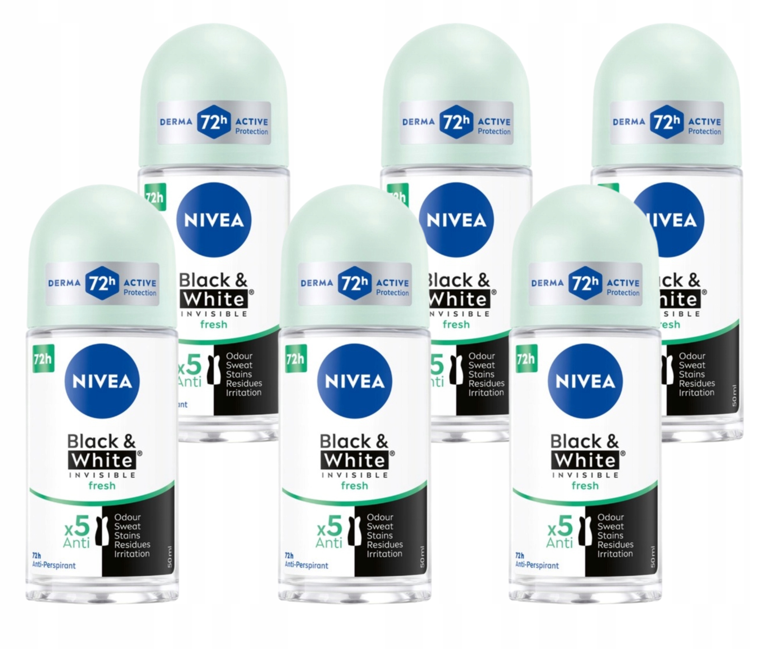 Black&White Invisible Fresh antyperspirant w kulce damski
