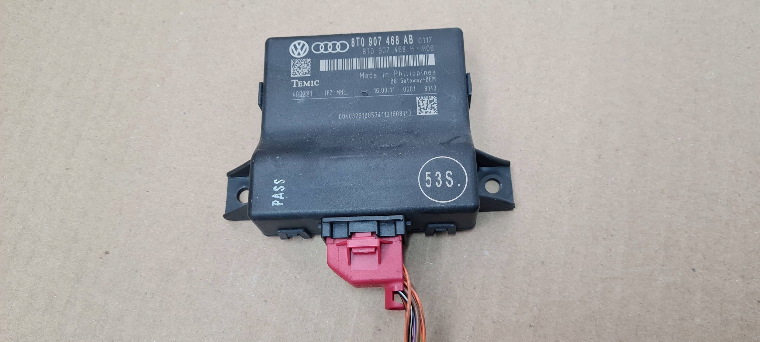 A5 8T module control unit GATEWAY 8T0907468AB A4 B8 Q5 8R