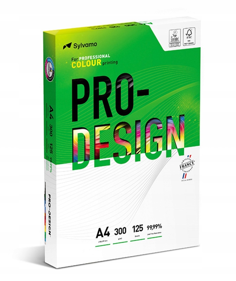 

Papier ksero A4 Pro-Design 300g satynowany 125ark