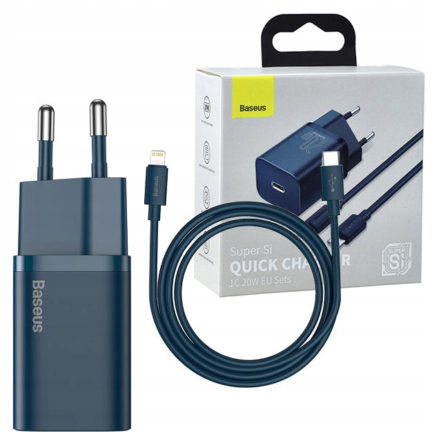 

Ładowarka sieciowa Usb-c kabel Lightning, Baseus
