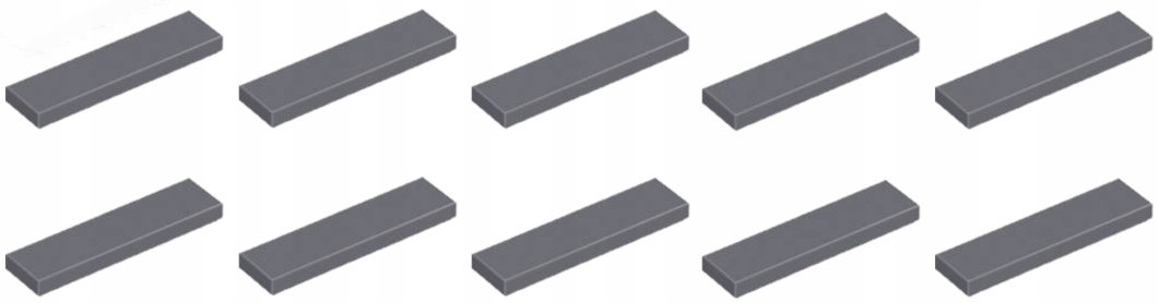 

Lego Płytka Tile 1x4 C. Szary 2431 4211053 10szt