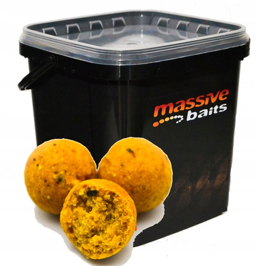 MASSIVE BAITS ECO Boilies 18mm CORN - wiadro 3kg