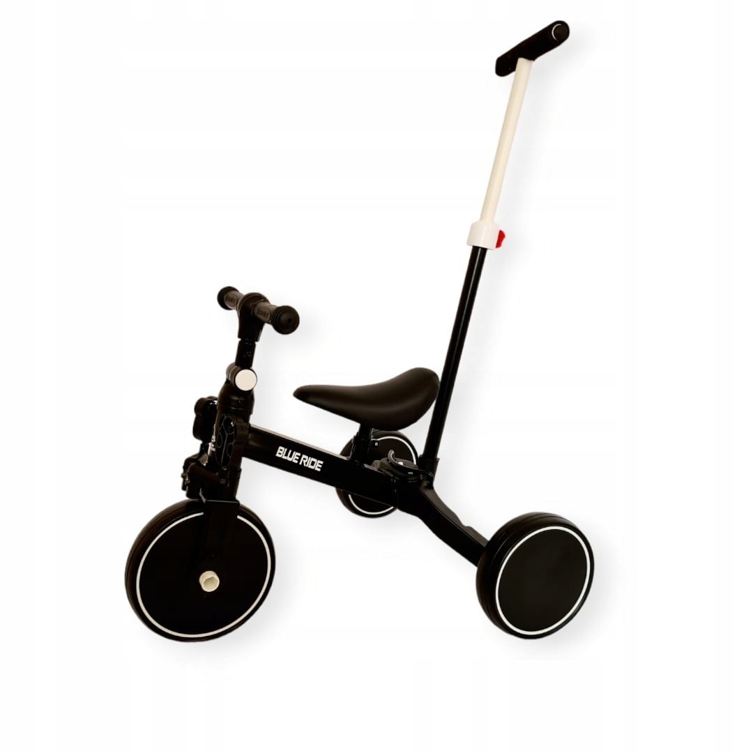 Rowerek Biegowy Trójkołowy 3w1 003 Czarny Kij