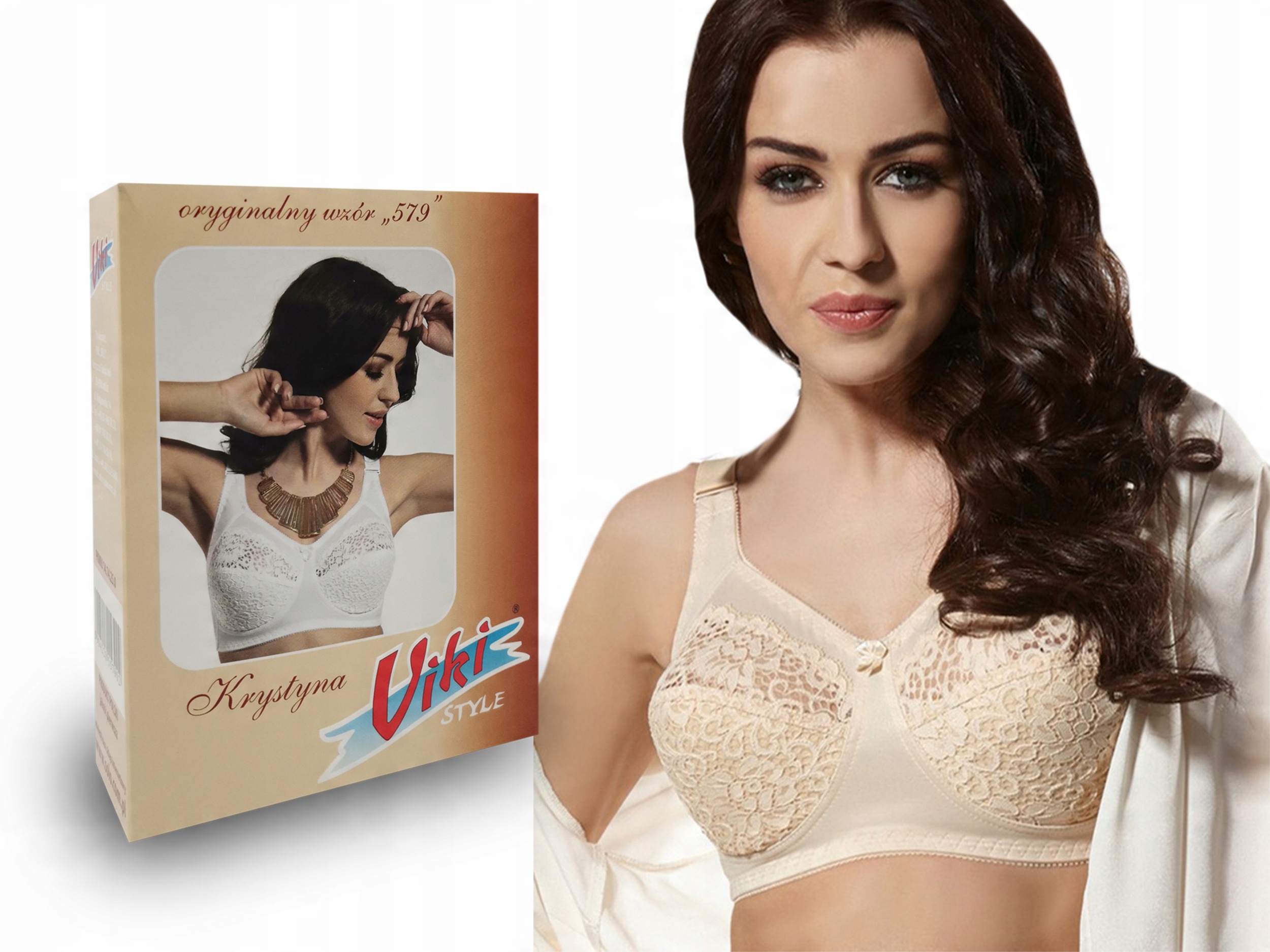 

biustonosz Viki 579 Krystyna beżowy , 95F