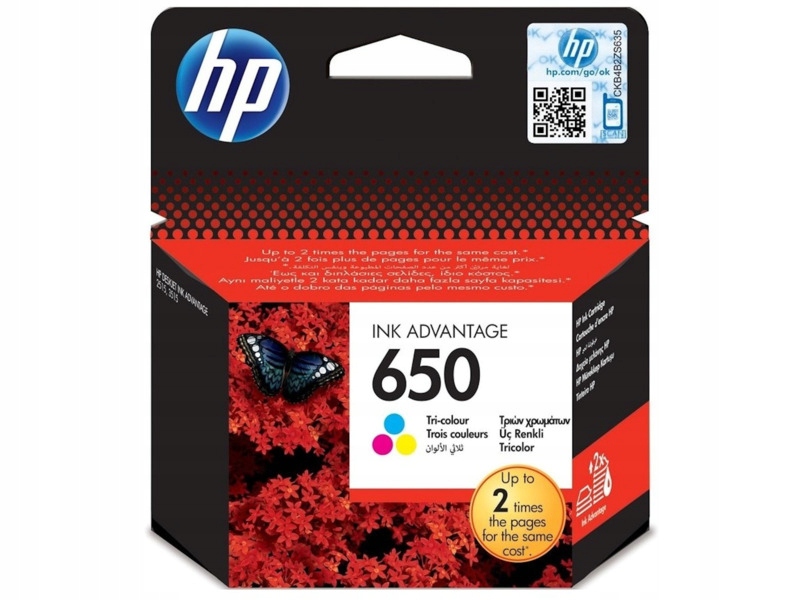 HP Tusz nr 650 Tri-colour CZ102AE