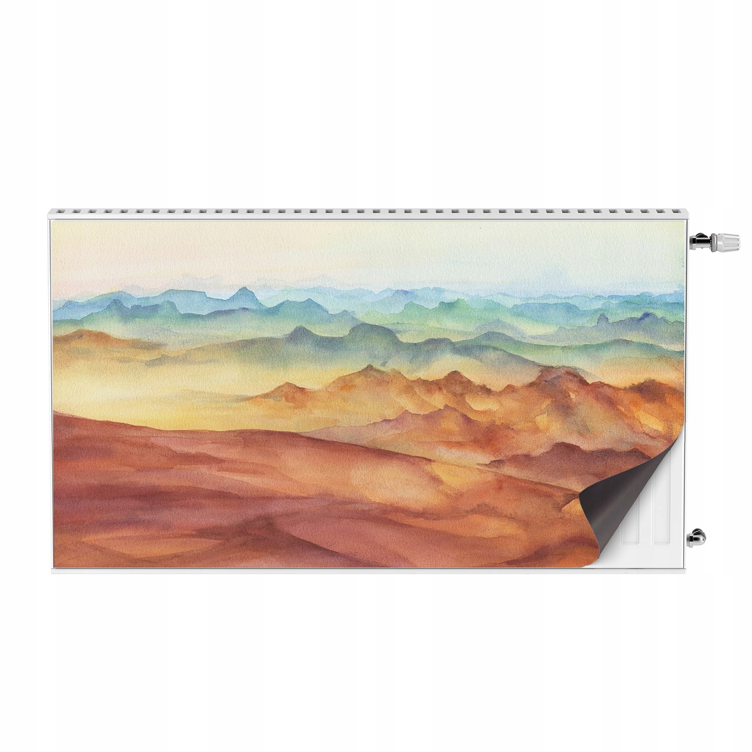 Kryt na radiátor 110x60 s fotografií Západ písek