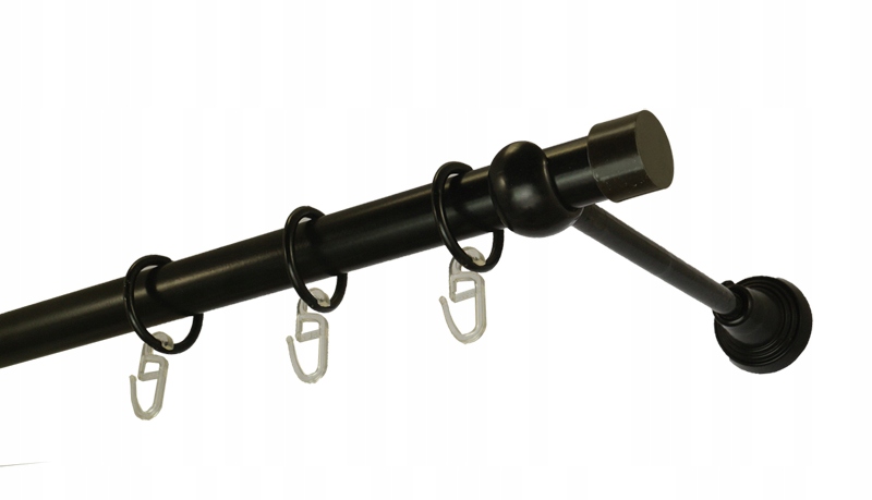 Karnisz metalowy BASIC fi 19 pojedynczy 110 cm