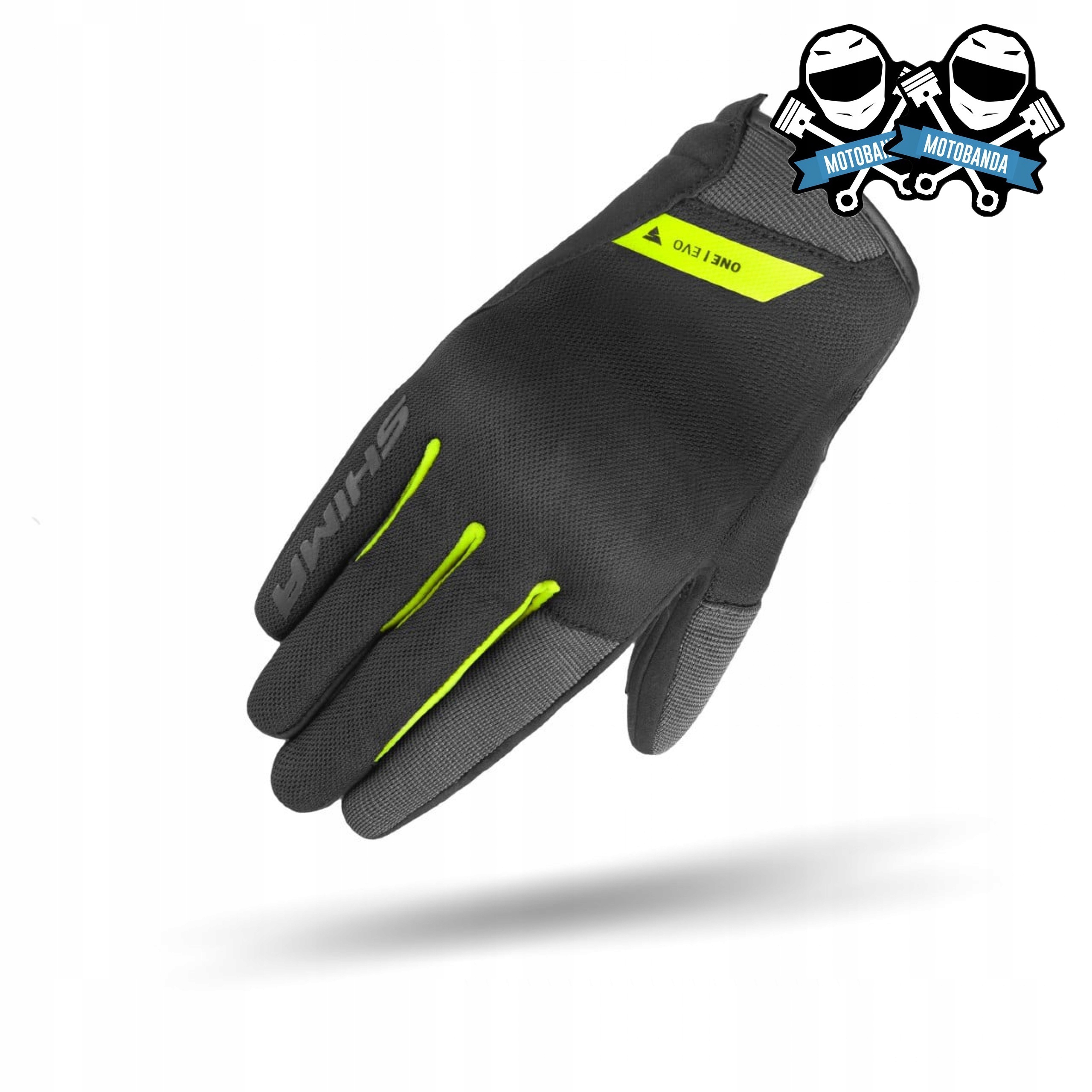 Wentylowane Rękawice Motocyklowe Shima One Evo Black/fluo Męskie