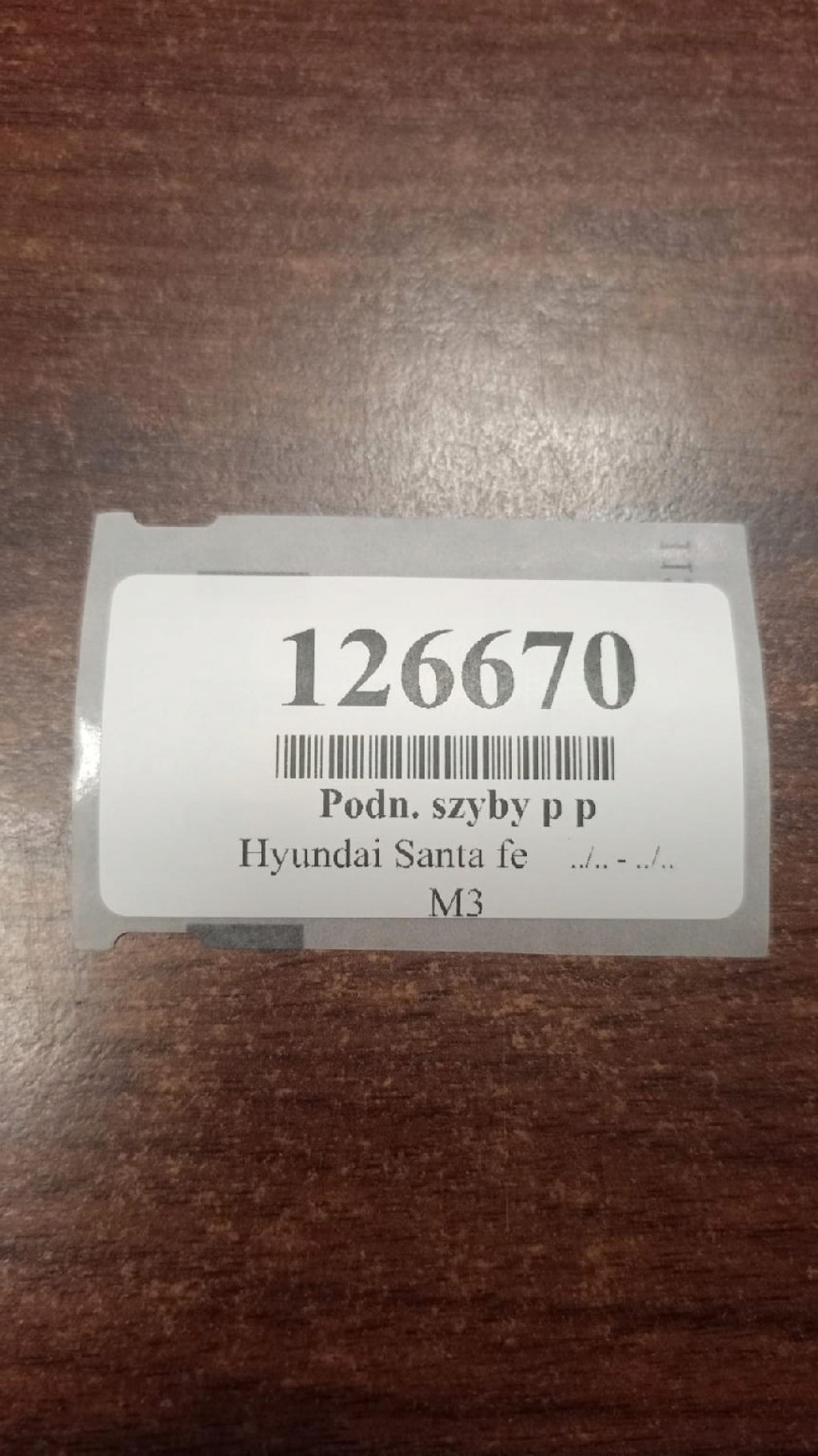 HYUNDAI SANTA FE window regulator right front 8248026050