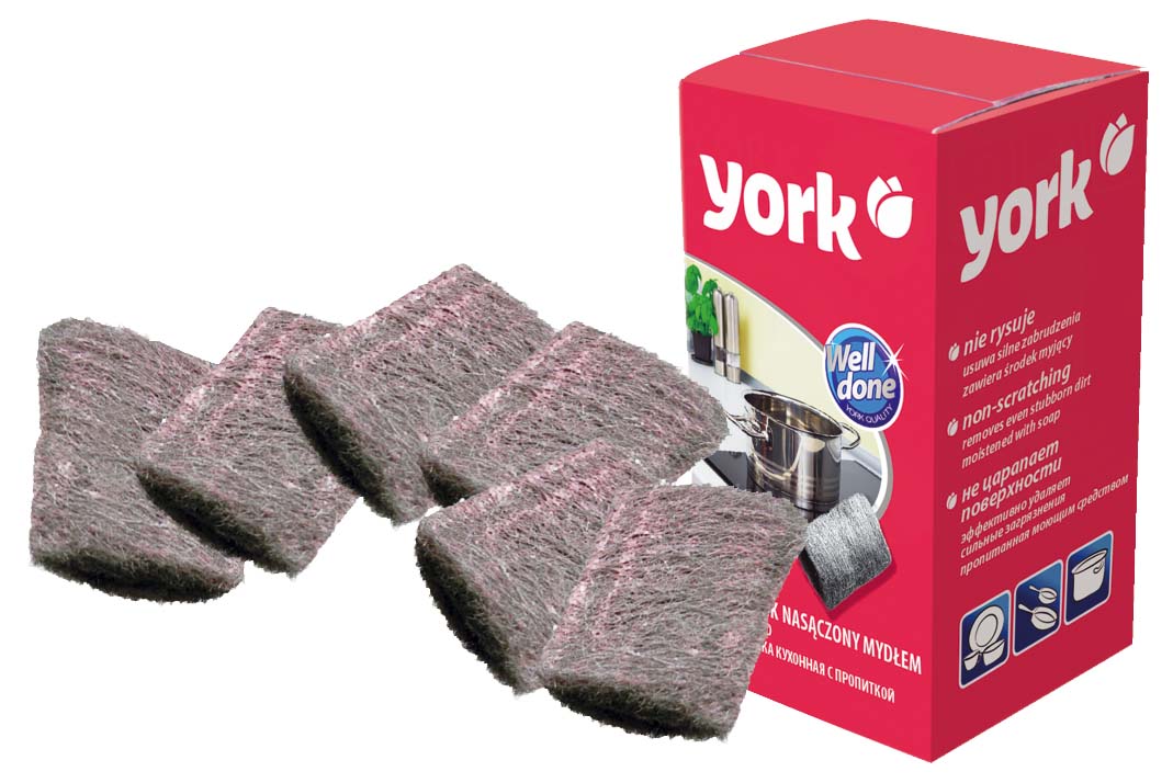 

York Czyścik kuchenny nasączony mydłem 6 szt.