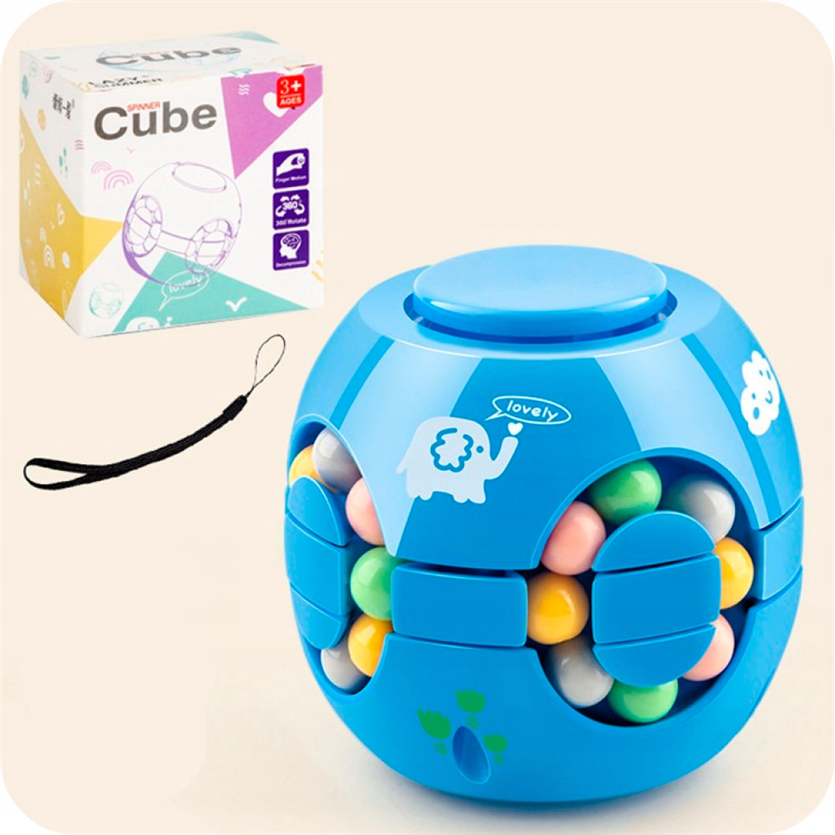 MAGICZNA KOSTKA układanka ŁAMIGŁÓWKA GRA LOGICZNA Materiał Inny