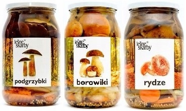Podhoubky Hříbky Marinované Rýže Sada Pl 900 ml/800 g Leśne Skarby
