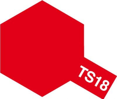 Tamiya 85018 TS-18 Metallic Red Spray 100ml