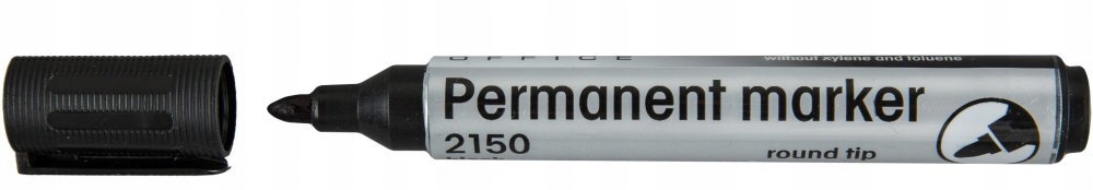 Marker permanentny D.Rect 2150 1-3mm czarny x 12 Marka D.rect