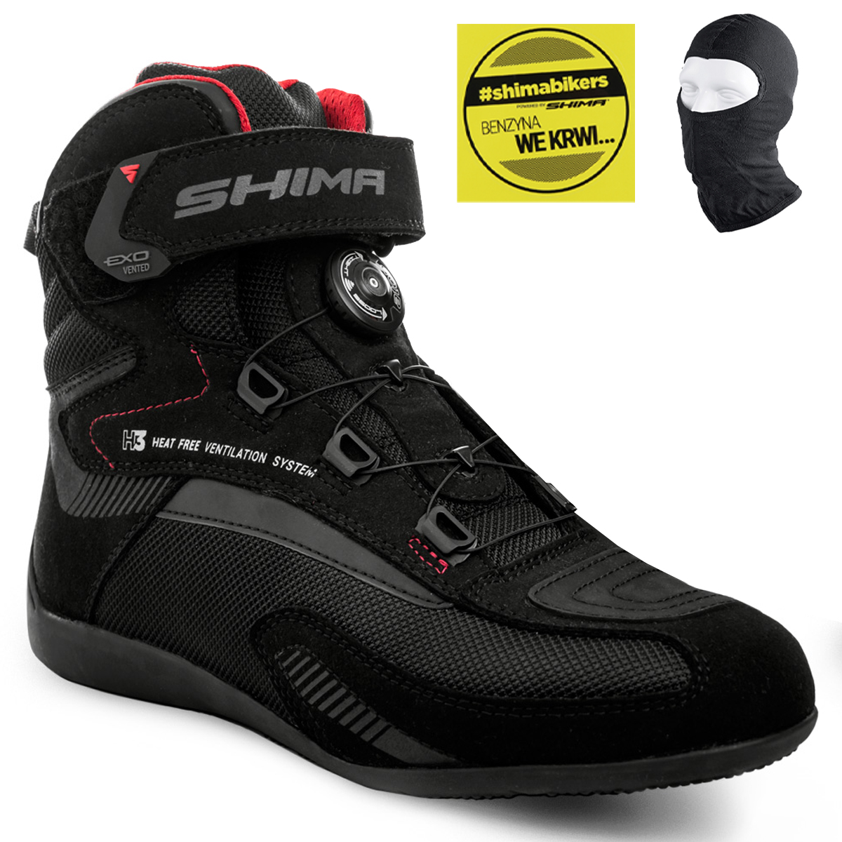Motocyklové Topánky Shima Exo Vented Atop Krátke Dámske Čierne Darčeky