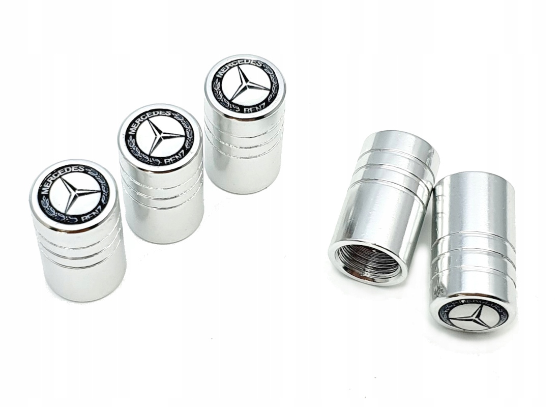 

Nakrętki na wentyle Mercedes Benz srebrne tuning 5