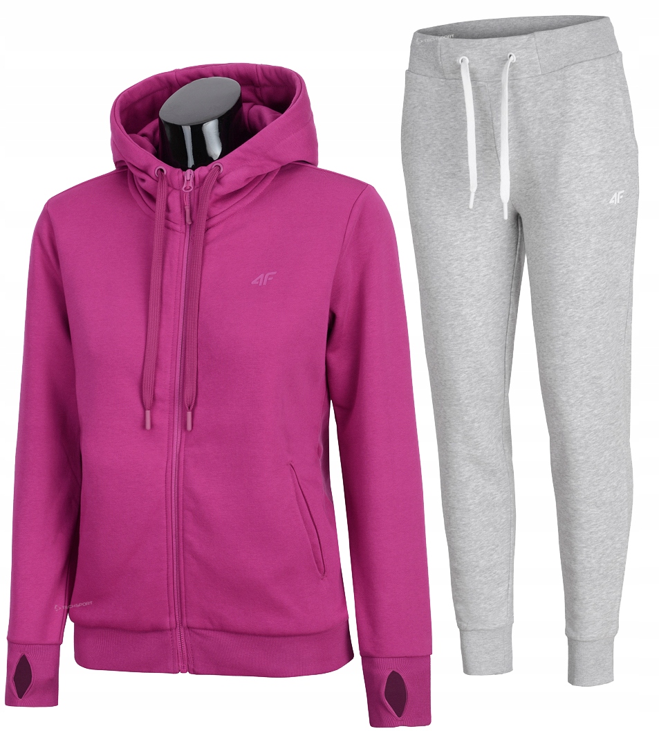 

4F Damski Dres Bawełna Komplet Bluza Spodnie M