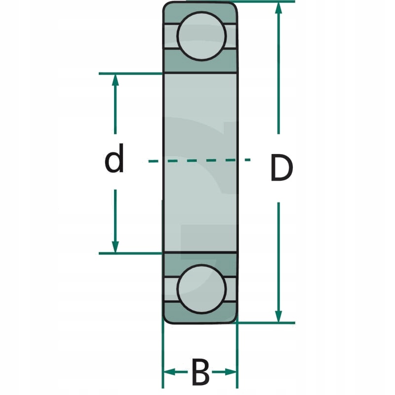 Łożysko kulkowe 6213, Ø wew. 65mm, Ø zew. 120mm Producent części Granit