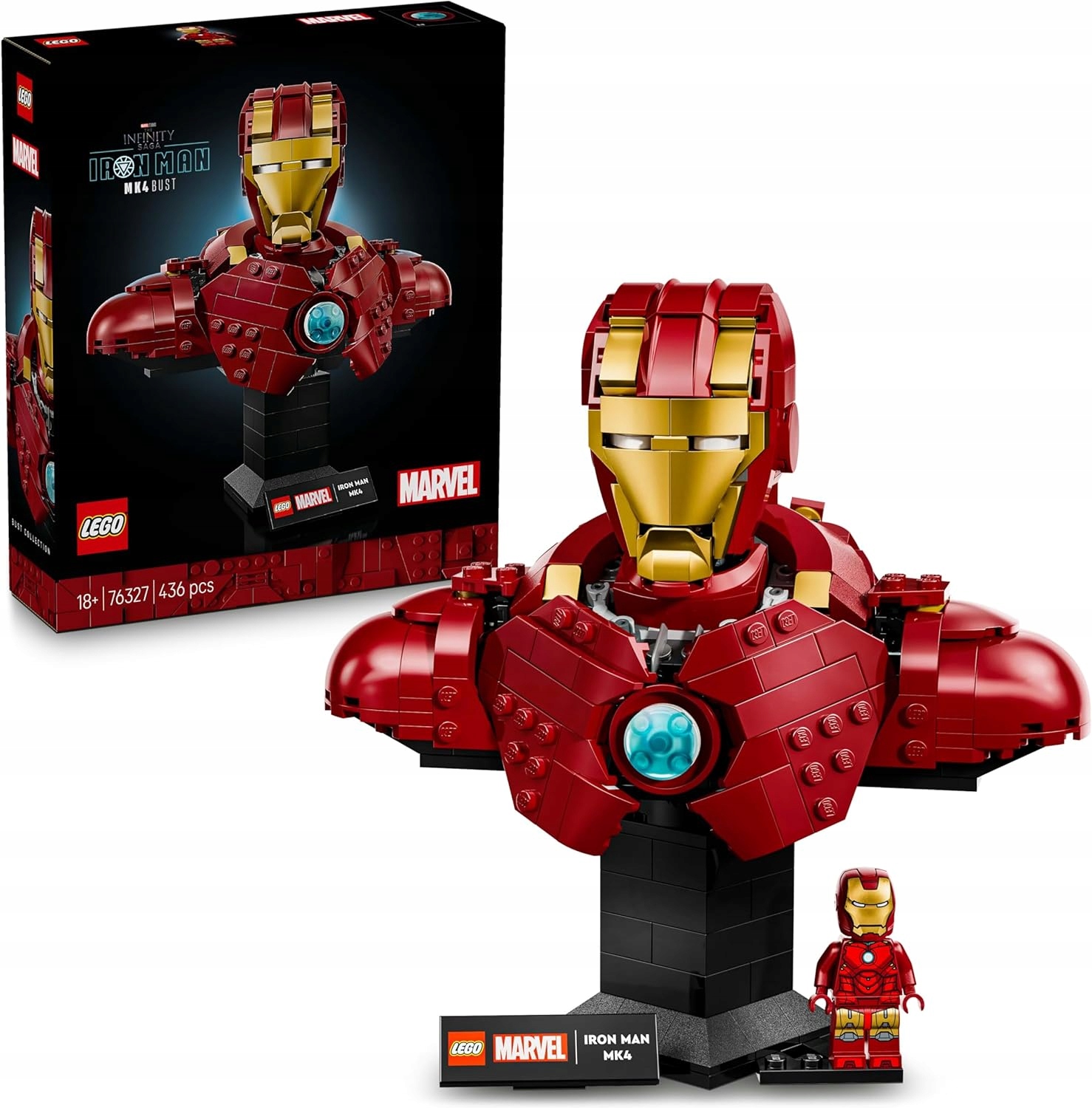 Lego Marvel 76327 Sběratelská busta Iron Man MK4