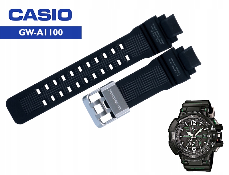 Pásek Casio GW-A1100-1A černý gumový elegantní teleskopy Bonus