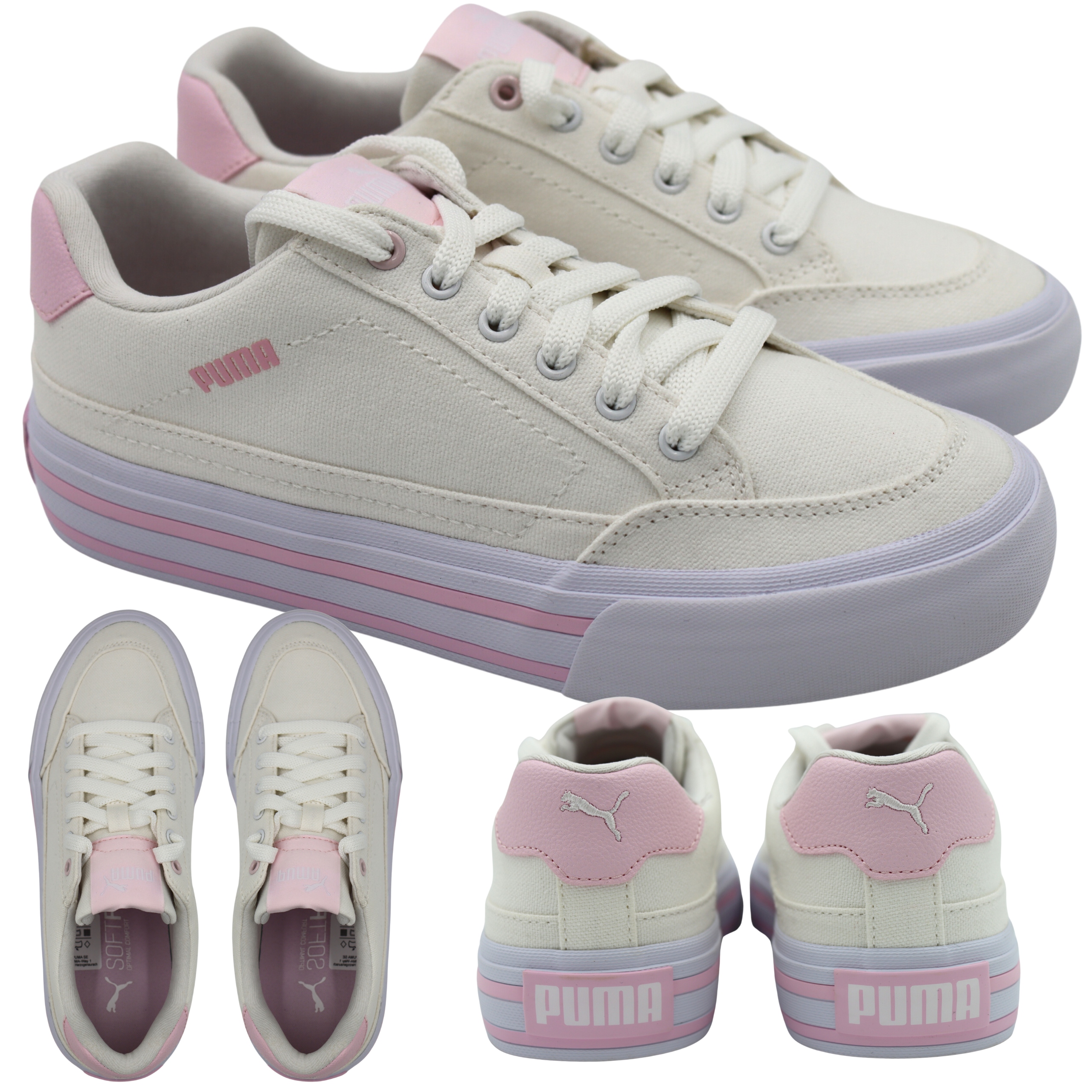 Dámské sportovní boty Bílé Puma Court Classic Vulc pohodlné Nízké Vel. 37