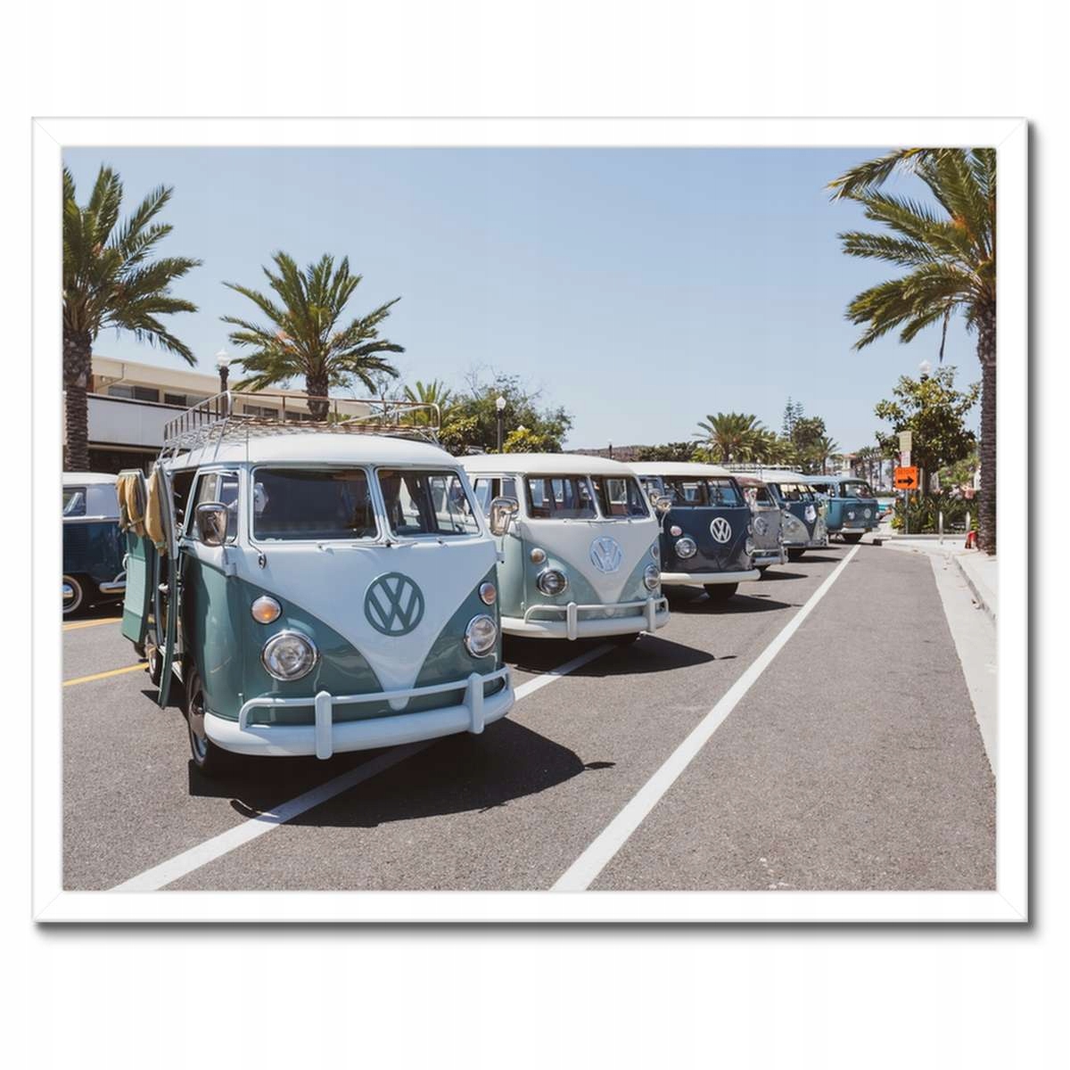 Plakáty v rámu 50x40 Volkswagen Transporter Vw