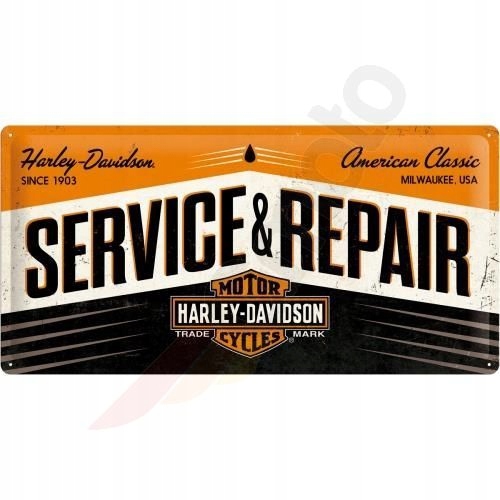 Plakát plechový 25x50 cm Service&Repair dárek