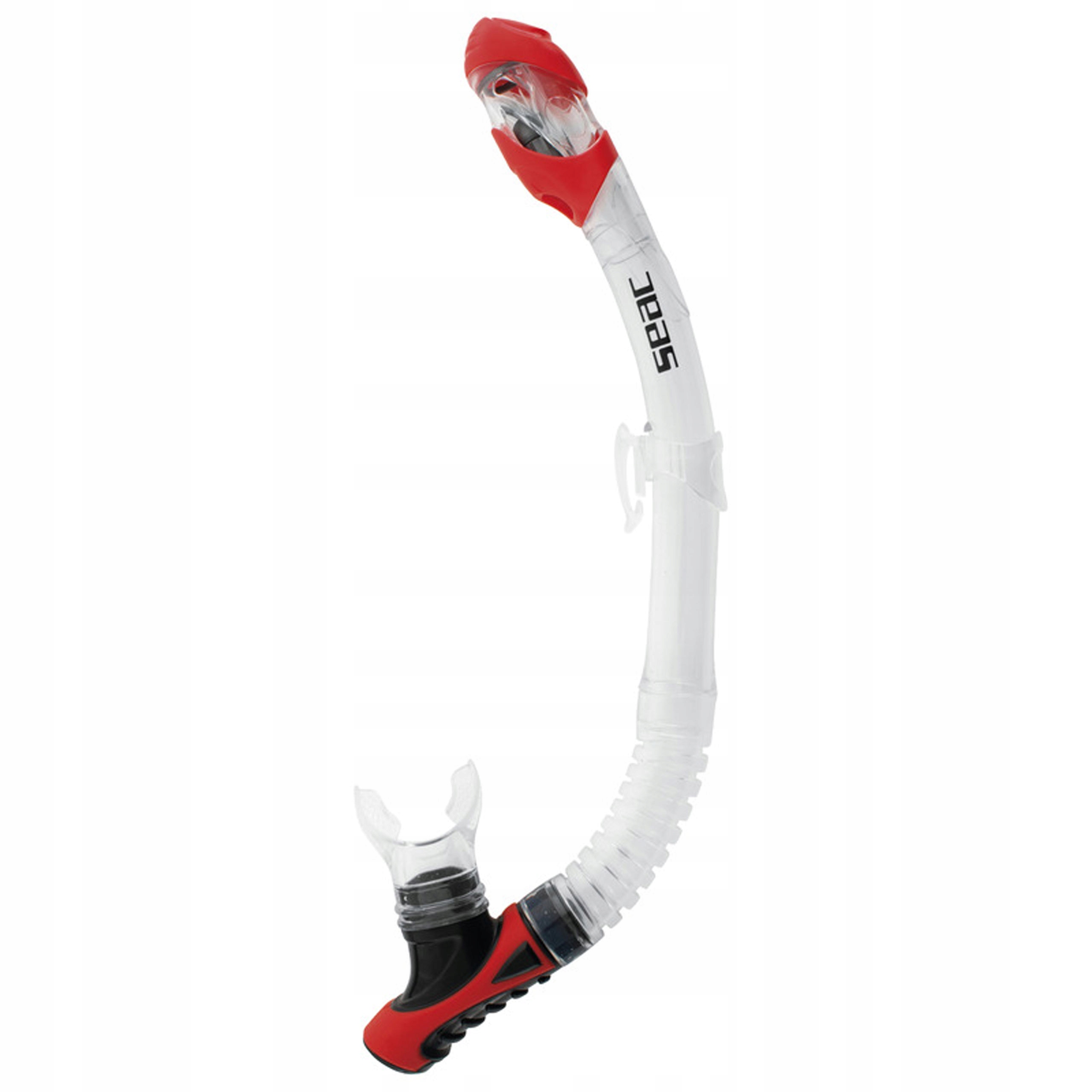 Dýmka Seac Reverse Dry Snorkel průsvitně červená