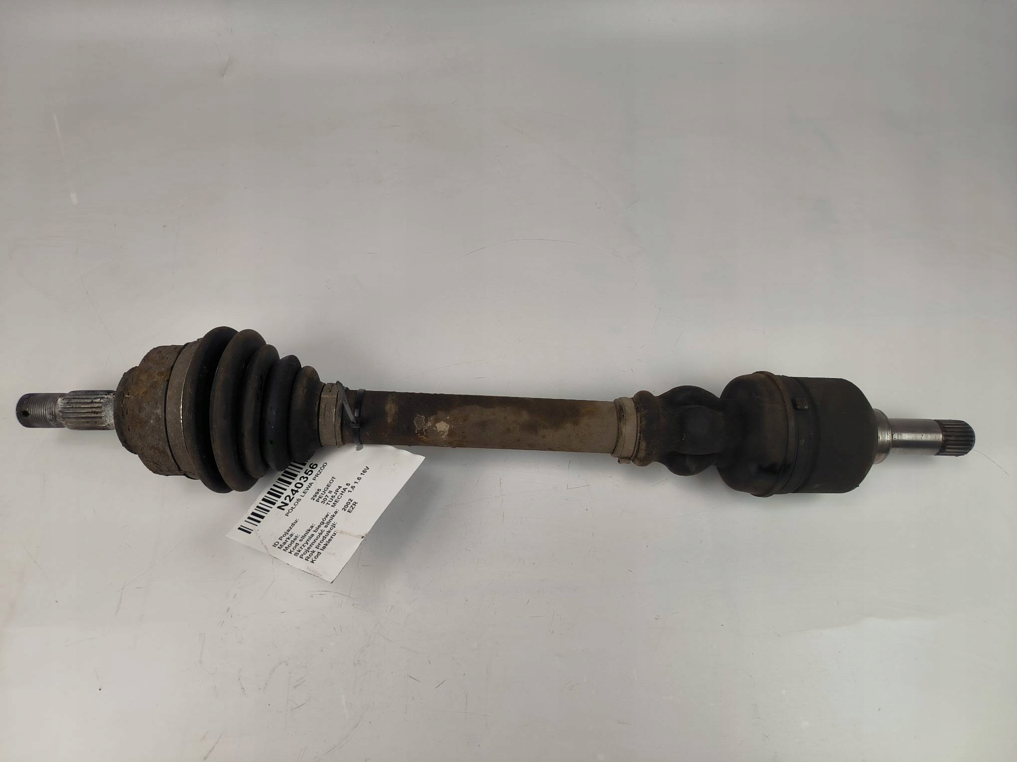 semi-axis left front PEUGEOT 307 II