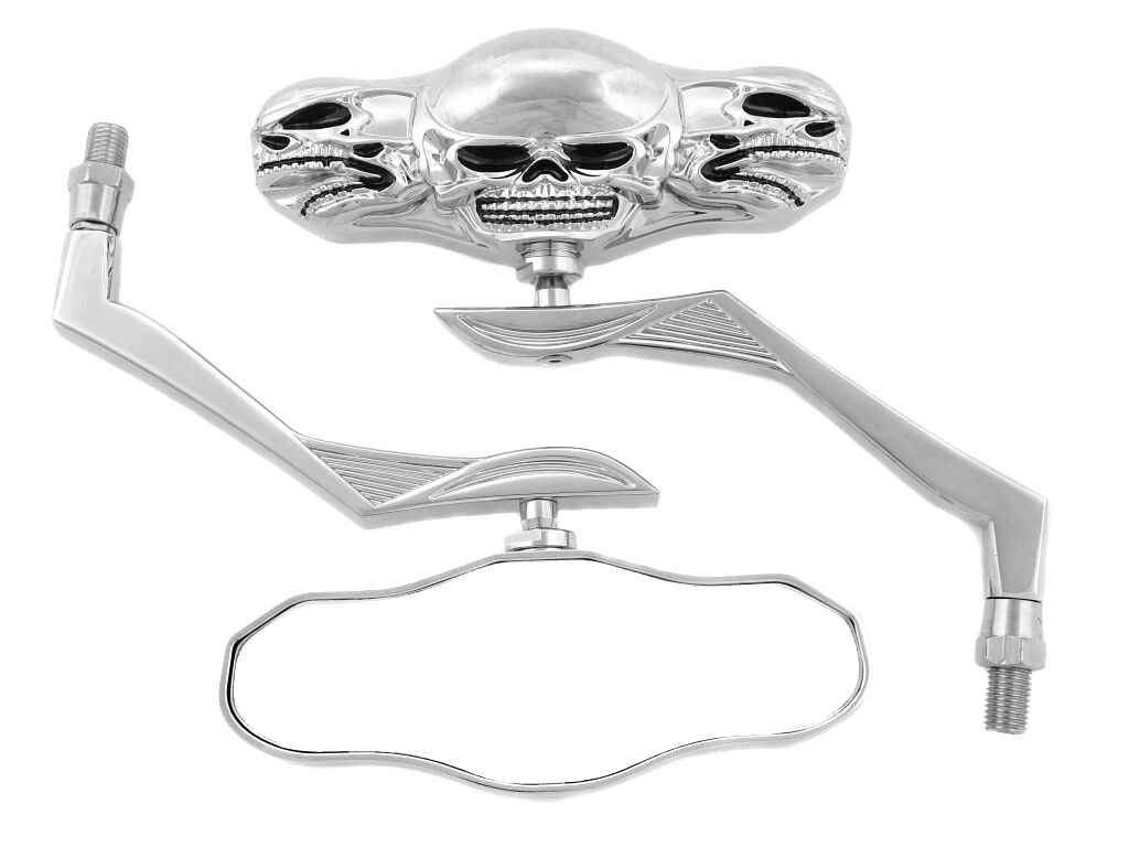 LU-188 - ХРОМОВАНІ ДЗЕРКАЛА ЗАДНЬОГО ВИДУ YAMAHA XVS 125 250 DRAG STAR