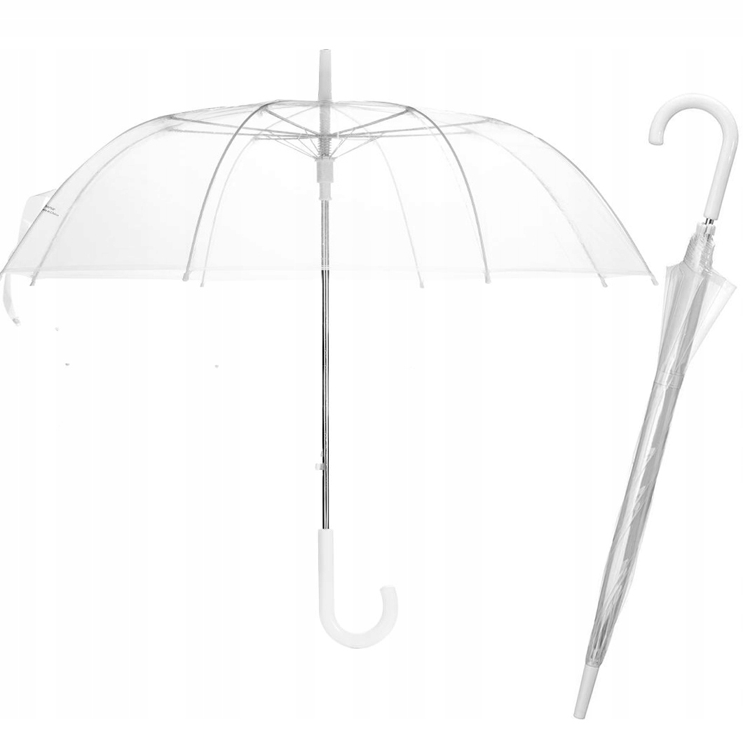 

XXL Parasol Przezroczysty parasolka Przezroczysta