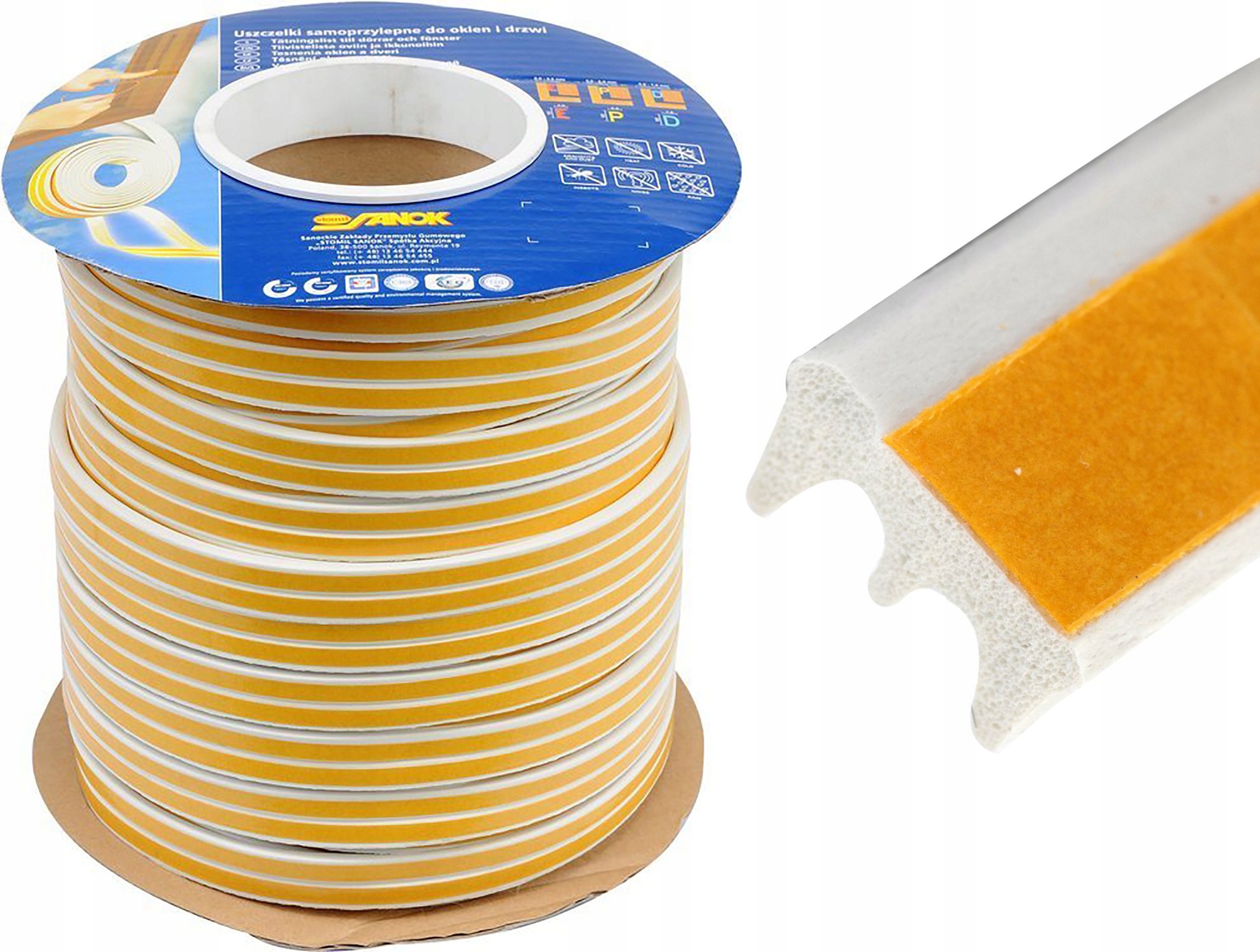 

Uszczelka Uszczelki Do Drzwi I Okien typ E 1 metr