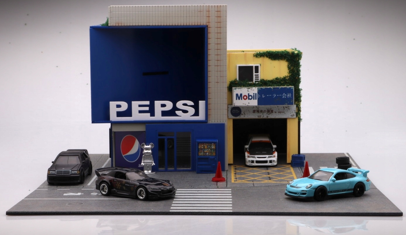 Diorama Pepsi Mall & Trailer Shop