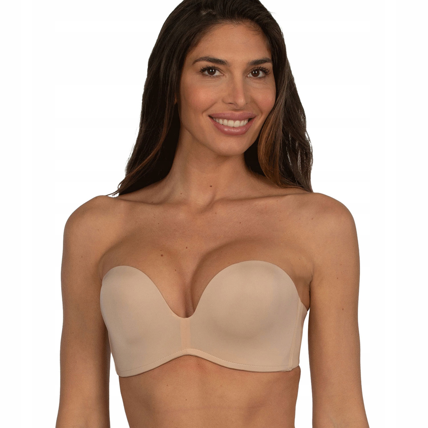 Podprsenka Bardotka Wonderbra WB00032D samodržící béžová 85F