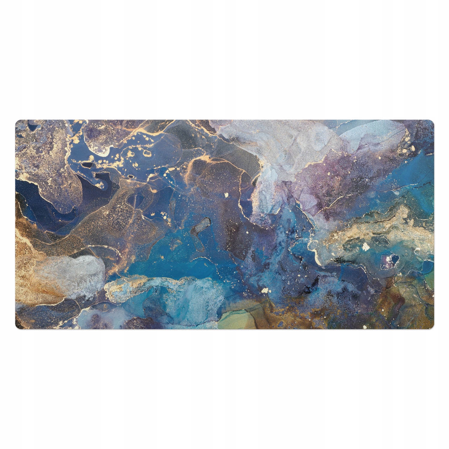 Podložka pod klávesnici Mramorový vzor s abstraktními tvary 100 x 50 cm