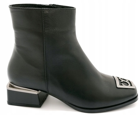 Kožené Kotníkové Boty Boccato 692.4517 Černá r36