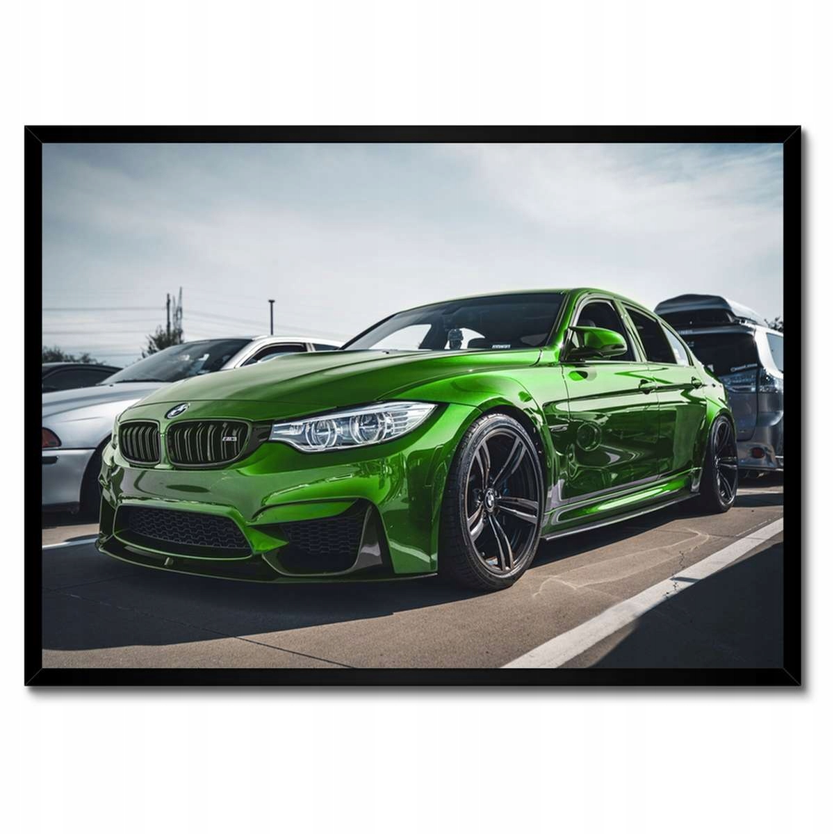 Plakáty v rámu 70x50 Sportovní zelené auto