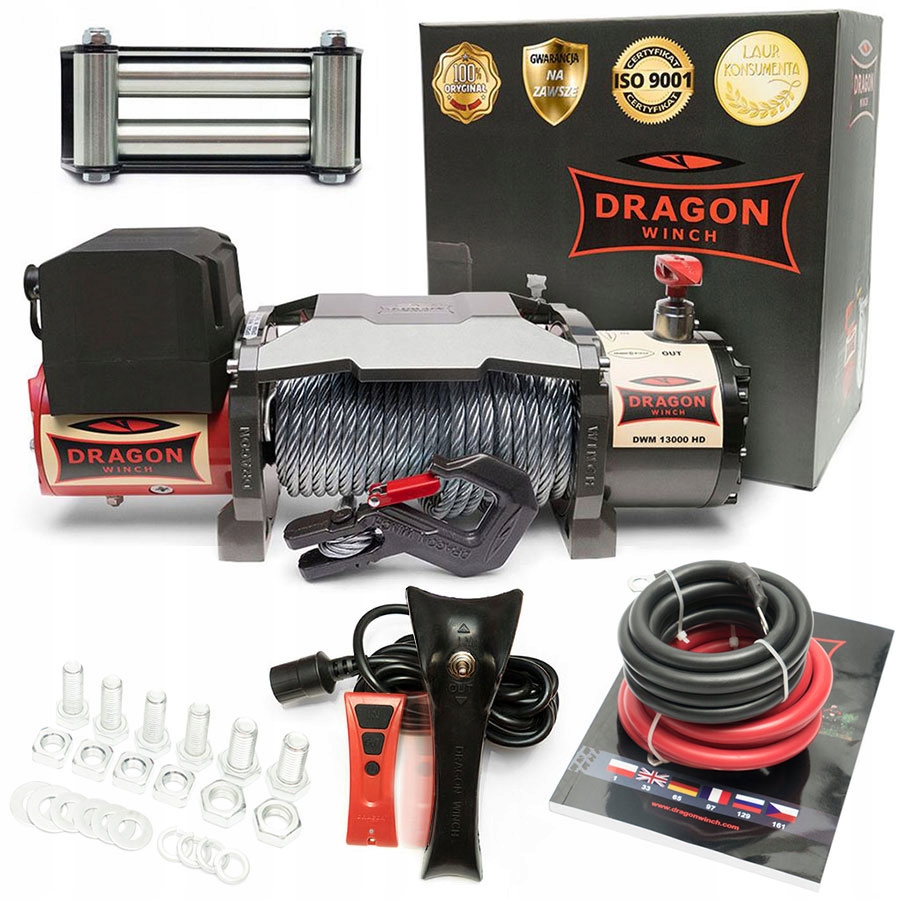 6T Vytahovač Dragon 12V Elektrický lanový Naviják automobilová odtahový vůz