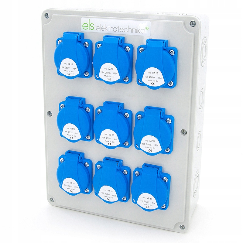 

Rozdzielnica Budowlana Skrzynka Jednofazowa 9x230V