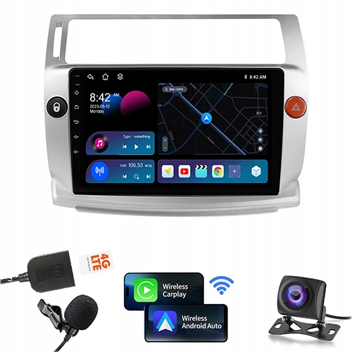 Radio Gps Navigace Citroen C4 2004-2009/C-Quatre Android 4GB 64GB