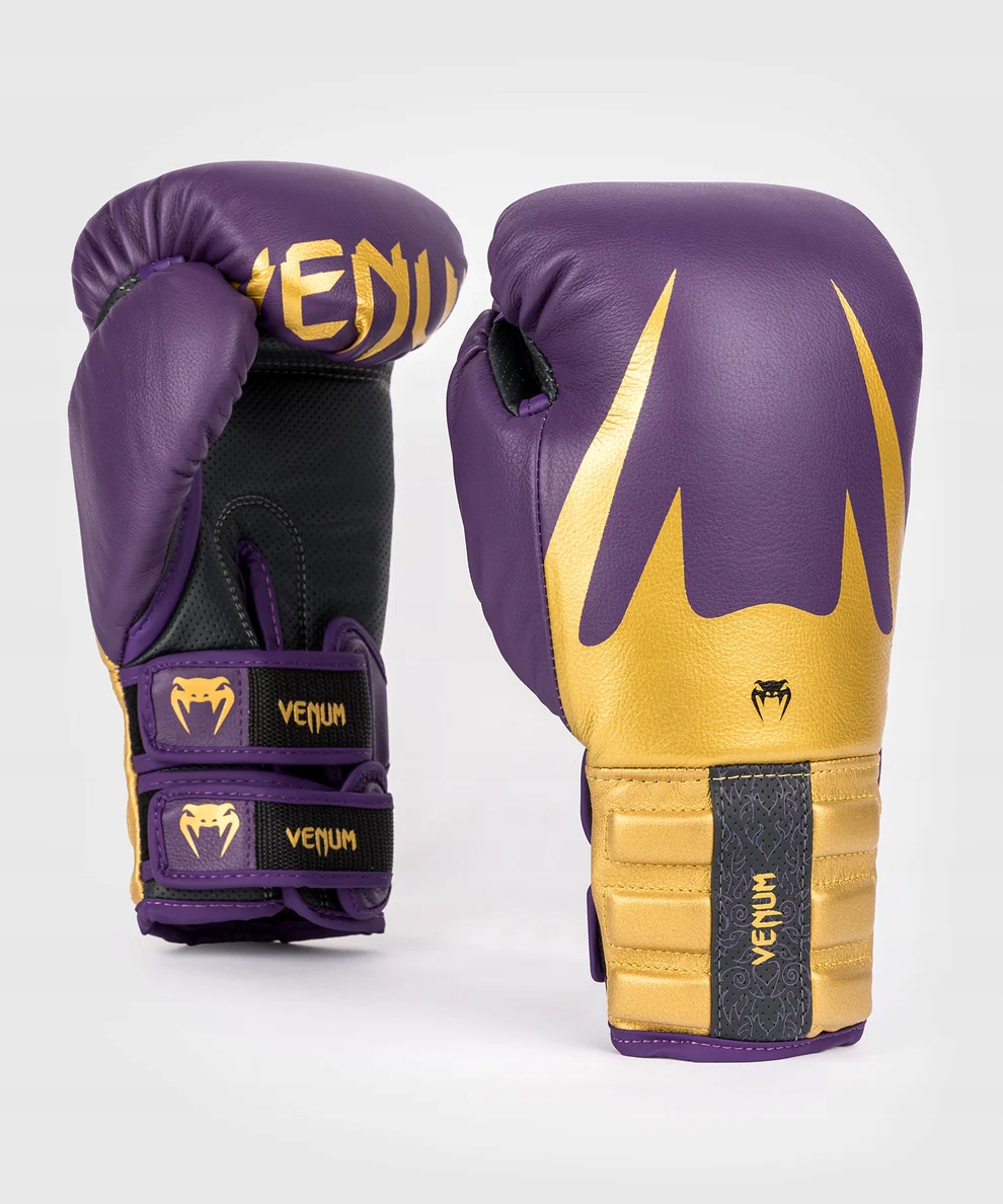 Venum Boxerské rukavice Reverso Dark Purple/Gold 14OZ