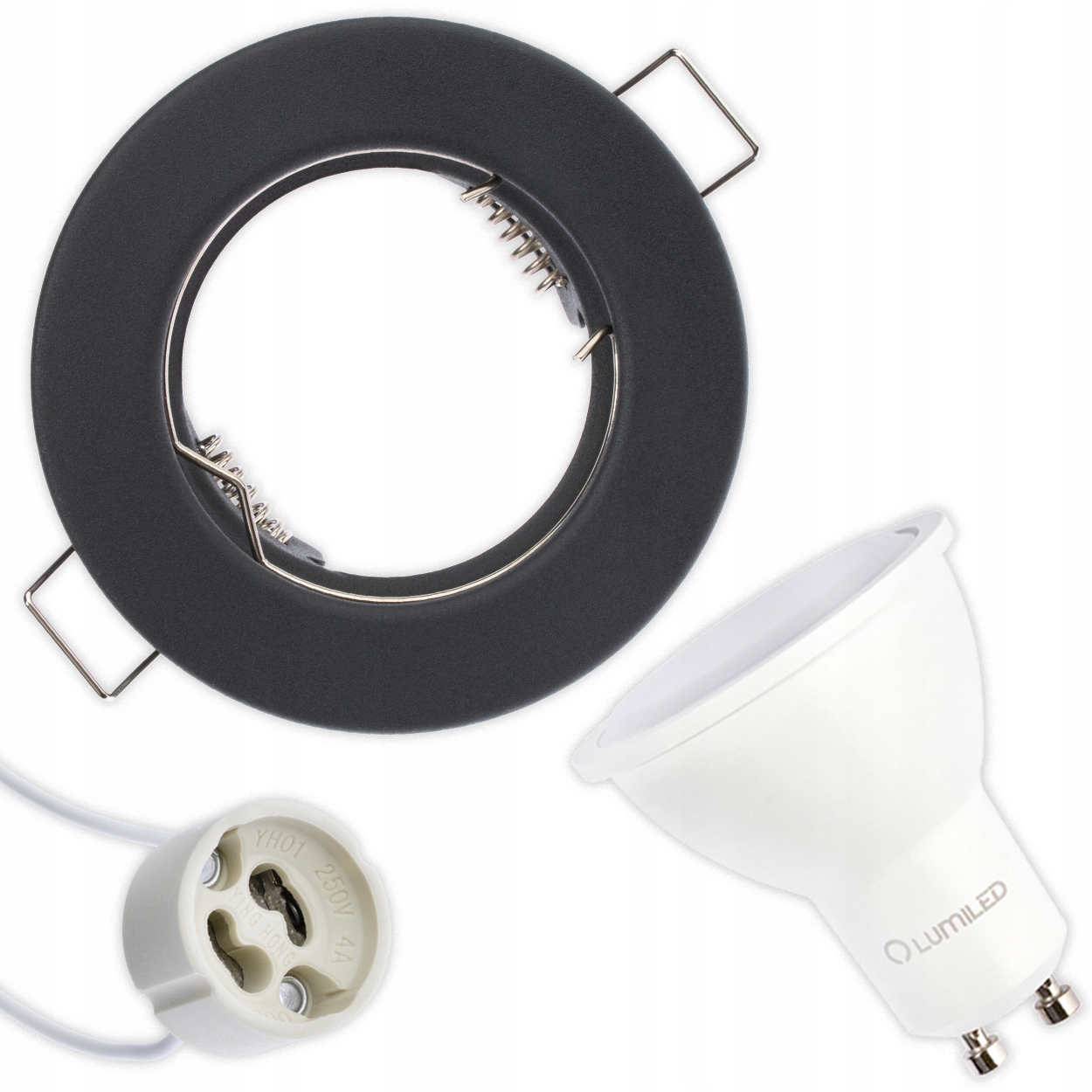 

Zestaw Oprawa Halogenowa Grafit Led GU10 3W