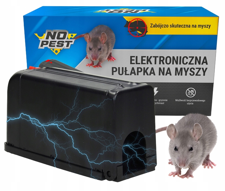 Elektryczna Pułapka Łapka Na Myszy No Pest Pułapka Rażąca Prądem SX-5046