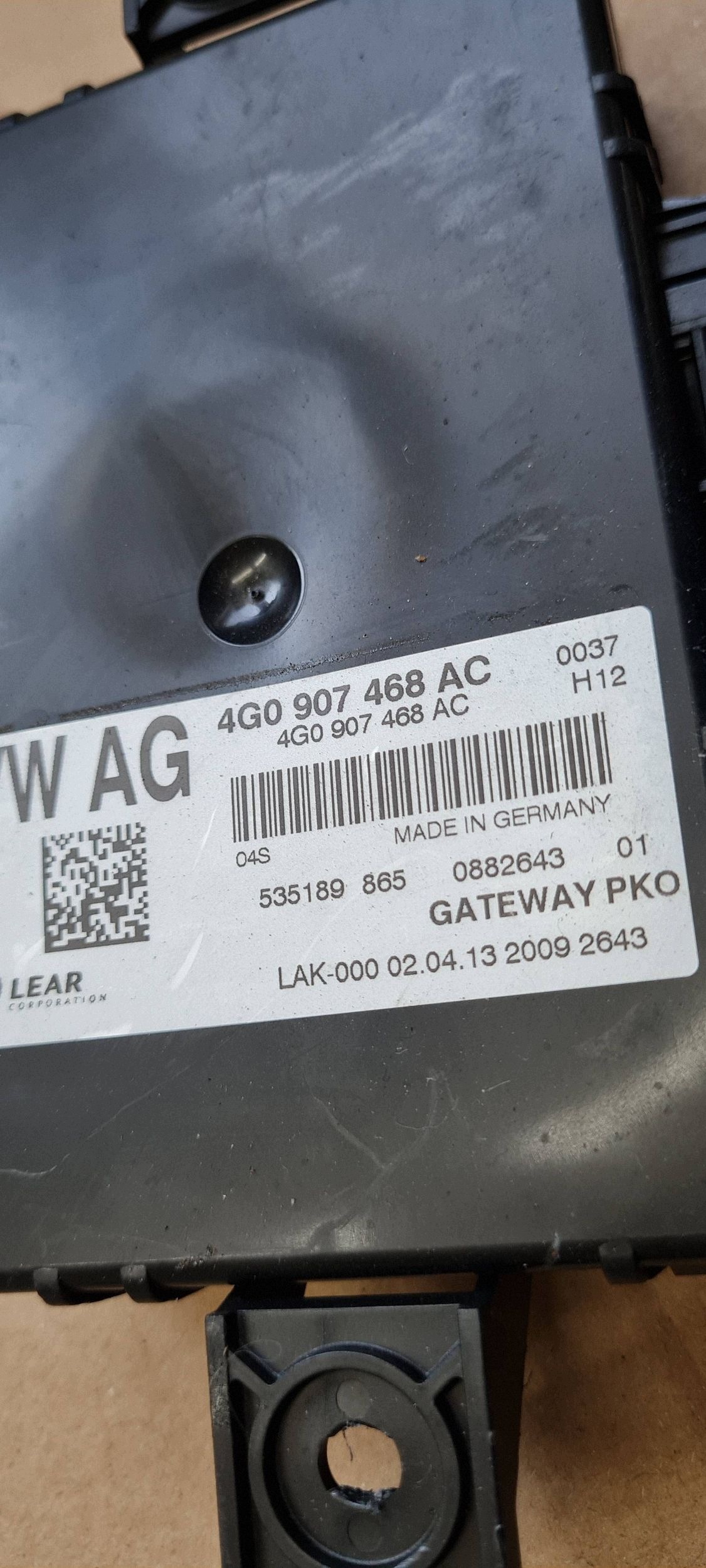 A7 4G S7 modulo Centralina GATEWAY 4G0907468AC A6 C7 4G