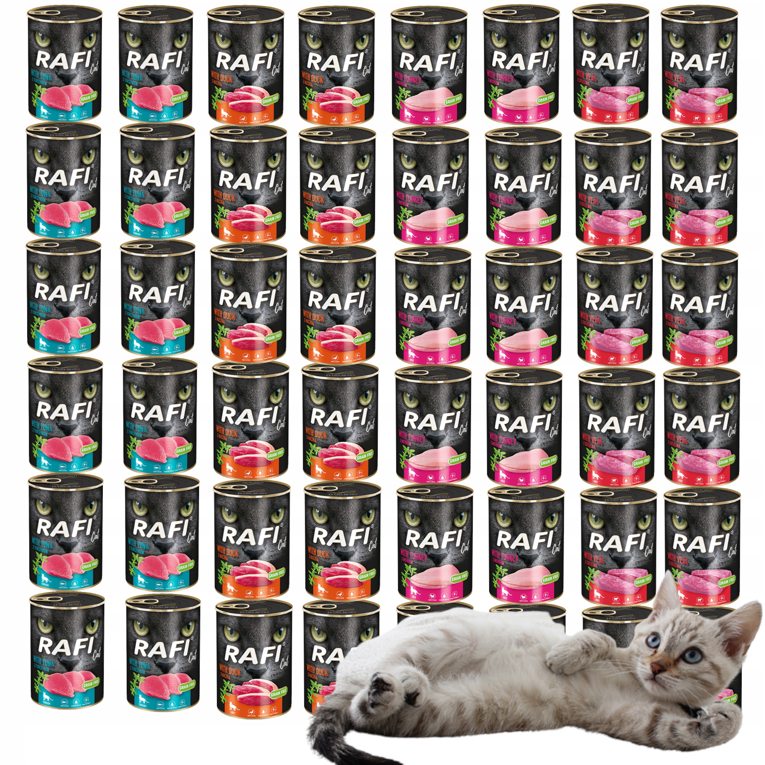 Rafi karma dla kota mix smaków 48x400g