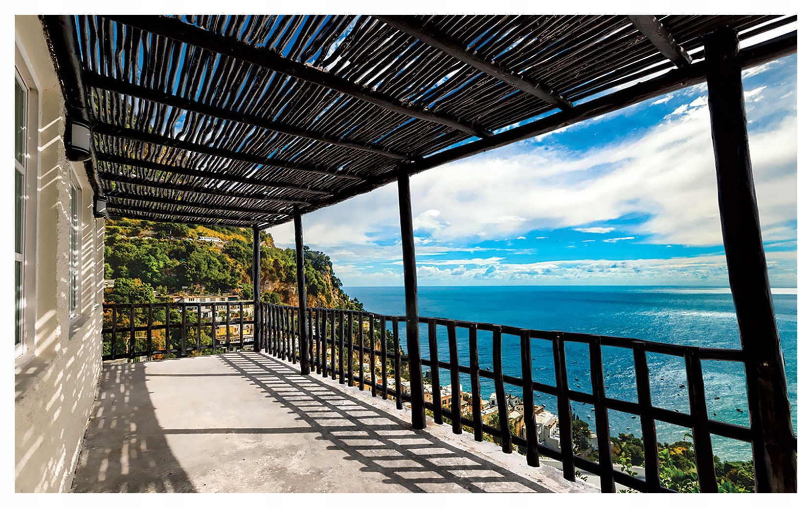Fototapeta Balkón s výhľadom na more vinylová 368x254 lepidlo